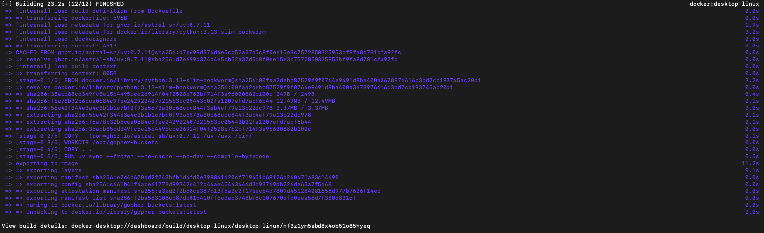 build docker image